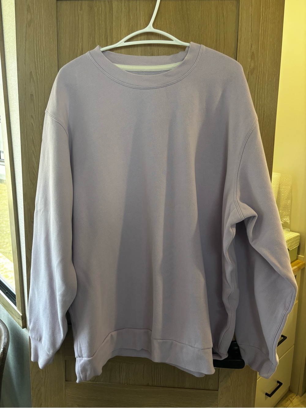Lululemon Oversized Crew Lavender Lilac Crew Sweater